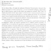 El mundo del adolescente