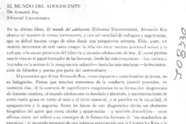 El mundo del adolescente