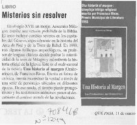Misterios sin resolver.