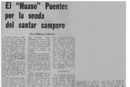 El "huaso" Puentes por la senda del cantar campero