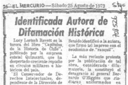 Identificada autora de difamación histórica.