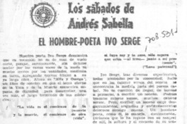 El hombre-poeta Ivo Serge