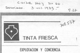 Explotación y conciencia