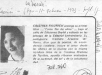 Cristina Raurich.