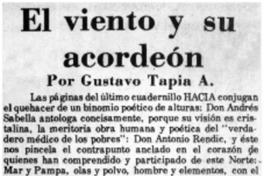 El viento y su acordeón