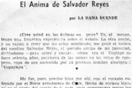 El ánima de Salvador Reyes.