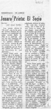 Jenaro Prieto: el socio