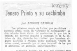 Jenaro Prieto y su cachimba