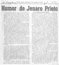 Humor de Jenaro Prieto