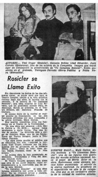 Rosicler se llama éxito.