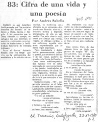 83: cifra de una vida y una poesía