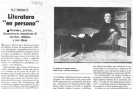 Literatura "en persona"