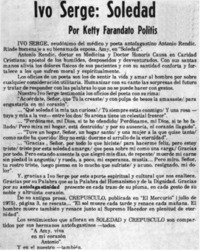 Ivo Serge: Soledad