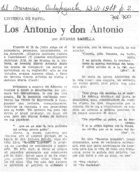Los Antonio y don Antonio