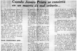 Cuando Jenaro prieto se convirtió en un muerto de mal criterio...