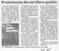 Problemas de un libro-guión