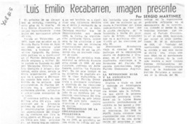 Luis Emilio Recabarren, imagen presente