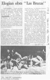 Elogian obra "las brutas".