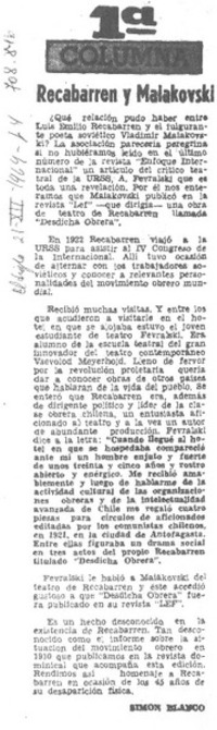 Recabarren y Malakovski