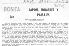 Japón, hombres y paisajes