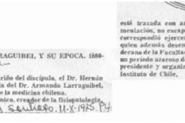 El dr. Armando Larraguibel y su época 1880-1970