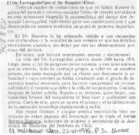 El dr. Larraguibel por el dr. Romero (Eire)