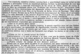 Mario Poblete Oyarzún, primero premio en poesía 1968