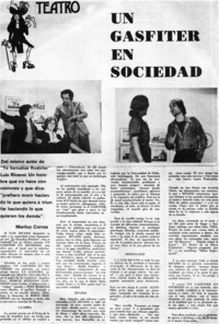 Un gasfiter en sociedad.