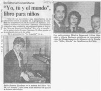 "Yo, tú y el mundo", libro para niños.