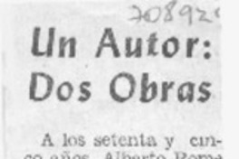 Un Autor: dos obras.