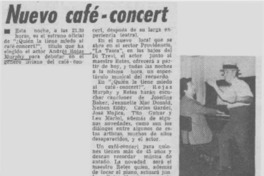 Nuevo café-concert.