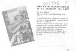 Aspectos técnicos esenciales en la ejecución del laud.