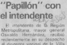 Papillón con el intendente.