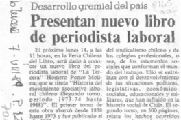 Presentan nuevo libro de periodista laboral.