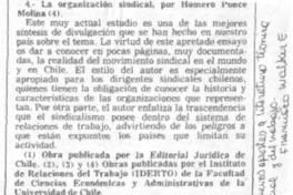 La organización sindical