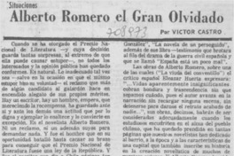 Alberto Romero el gran olvidado