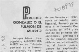 Perucho González o el pulmón de muerto.