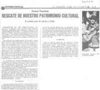 Rescate de nuestro patrimonio cultural.