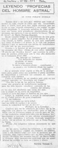 Leyendo "profecias del hombres astral"