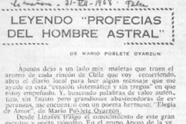 Leyendo "profecias del hombres astral"