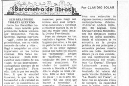 Seis relatos de Violeta Quevedo