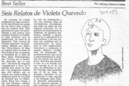 Seis relatos de Violeta Quevedo