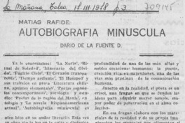 Autobiografía minúscula