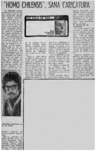 Homo chilensis", sana caricatura