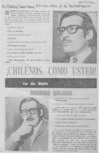 ¡Chilenos, como usted! : [entrevistas]