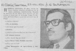 ¡Chilenos, como usted! : [entrevistas]