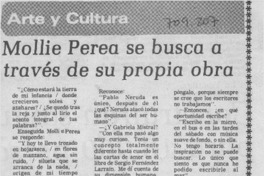 Mollie Perea se busca a través de su propia obra : [entrevistas]