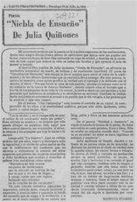 Niebla de ensueño" de Julia Quiñones