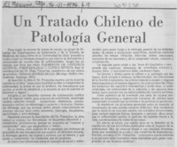 Un tratado chileno de patología general.