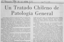 Un tratado chileno de patología general.